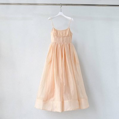 款号：8876-1 成分：53% Linen 47% Silk 尺寸：0 1 2 3 胸围 腰围 长 Bust Waist Long 0 78 67 100 1