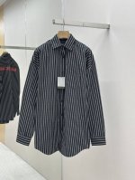 P350 Balenciaga 巴黎世家 25Ss春季 条纹解构双层衬衫 定制面料 全副对位 顶级版本 尺码：S M L Xl