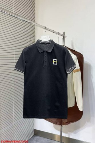 芬迪 2025Ss夏季新款字母Logo男士翻领Polo衫！经典商务男款，高端男装的天花板级别的商务男款！简约时尚大气不失优雅，单穿内搭体面过人，品质控 细节控的