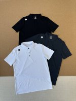 尺码M到5X跑量无优惠 迪桑特夏款新款翻领胸标Logo冰丝无痕短袖T恤，吴彦祖同款经典基础款Polo衫短袖，商务休闲简约风，上身帅气百搭，夏季必备百搭奢潮单品
