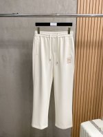 p罗意威 新品 25Ss夏季新款休闲裤.定制铜氨丝空气层混纺面料 抗皱不粘灰抗静电 面料柔软舒适有垂感.立挺上身有型 立体裁剪设计拉长腿部线条 显高显瘦.松紧腰