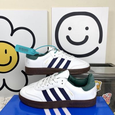 德训Hy009白深蓝 Adidas Originals Samba Og 轻松脚感 低帮板鞋 男女同款 尺码36-44