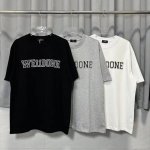 3027#P100 We11Done立体珍珠字母+印花宽松短袖Welldone纯色T恤男女情侣 珠珠立体感大小颗数1比1还原，只做高端，欢迎对比！ 颜色：黑色