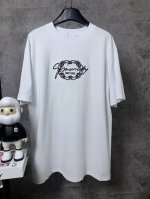Givenchy*纪梵希 Givenchy*纪梵希刺绣标语刺绣短袖T恤 -定制260克32支全棉双纱紧密爽滑面料 布面干净 布纹清晰 手感非常细腻扎实 更加力挺