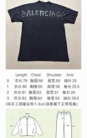 Balenciaga后背字母圆领短袖