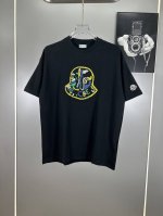 高端原版规格版本 25Ss早春新品 蒙口 Moncler刺绣Logo精致升 原版面料 官方同款 短袖T恤 定制300克同缸染面料 手感非常舒服 春夏最新砖柜同步