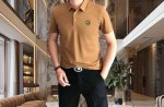 v*Rsace 范思哲2025春夏新款原单男士翻领短袖Polo衫T恤 爆款 简洁时尚百搭 高端品质 无缝包边 胸前贴布刺绣美杜莎Logo图案设计 定制进口双股丝