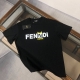款号：G2167 Fendi 芬迪 2025夏季新款圆领短袖T恤！ - 260G双纱纯棉顶级面料 手感柔软 百分百纯棉独家出货 定染硫化黑无尘处理面料 -面料：