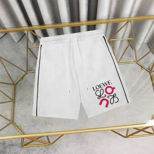 Loewe 罗意威印花纯棉短裤卫裤 1:1对版面料300克毛圈高克重百分百纯棉 提前做过预缩水1×1双纱洗一辈子都不会变形的 男女同款 官网细节 Logo字母印