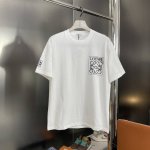 上新 纯原臻品 顶级原版复刻 Loewe罗意威2025Ss新款经典款Logo短袖T恤 Os 宽松版 高版本高品质原版面料 网红明星同款 32支双纱洗水280克重
