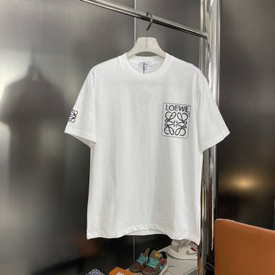 上新 纯原臻品 顶级原版复刻 Loewe罗意威2025Ss新款经典款Logo短袖T恤 Os 宽松版 高版本高品质原版面料 网红明星同款 32支双纱洗水280克重