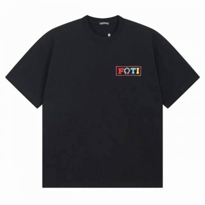 d11 Chrome Hearts 克罗心 限定彩色Foti人物印花短袖T恤男女采用定制面料丶1比1配色罗纹丶环保印花。立体感满满的丶250克高克重纯棉面料，细