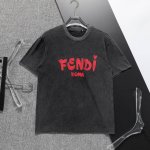Fendi 芬迪 新款洗水T恤.男士圆领经典Logo刺绣短袖T- Shirt 采用进口客供定制面料 高端的品质 尽显奢华。8867尺码：M-3Xl