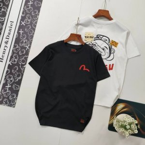 尺码S-2Xl掌柜推荐 evisu 福神 夏季新款男士佛头海鸥印花潮流T恤 原版面料高版本高品质 网红明星同款 休闲单品易于搭配 人气一直居高不下 以优质纯棉布