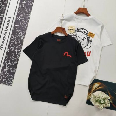 尺码S-2Xl掌柜推荐 evisu 福神 夏季新款男士佛头海鸥印花潮流T恤 原版面料高版本高品质 网红明星同款 休闲单品易于搭配 人气一直居高不下 以优质纯棉布