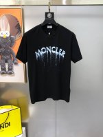 M*Ncler 蒙口2025春夏新款原单男士圆领短袖T恤 专柜同步售卖 高端品质 高版本 Os版型阔版 爆款印胶印花字母Logo袖上胶标设计 定制进口双股100