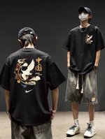 260G重磅纯棉 Nike 耐克 Nk 中国风 仙鹤 祥云 短袖T恤 男女同款 半袖 情侣款 面料工艺 1.260G重磅纯棉 100%棉 恰到好处的克重 上身有