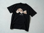 贸易公司出品 palm Angels 断头熊印花棉质圆领短袖 男女同款 颜色：黑色 尺码：S M L Xl 合身版型 S码适合100-120斤 M适合120-1