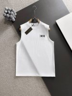 dior迪奥* 市场独家品质 爆款 2025夏款背心上新 原高版本 迪奥 面料采用340克高密度定制棉 不变形 不缩水 立体垂感爆表 工艺介绍：前幅采用本布压花