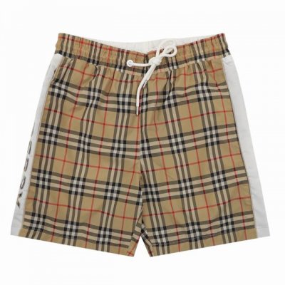 burberry 巴宝莉 侧边字母格纹沙滩短裤 size Xs-L