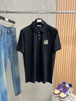 罗意威 2025春夏新款男士标识短袖polo衫，延续经典商务休闲翻领polo恤.该款polo衫采用丝光双面棉质珠地面料制成，隽永设计可跨越时尚潮流。经典款型，品