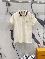 Gucci 古驰 翻领polo衫 Gg小字母Logo刺绣口袋标识 官方同步 商务首选 时尚个性 百搭潮流 纯原品质 原版面料 吊牌 领标 水洗麦 三标齐全 颜色