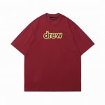 drew 字母短袖T #802 定织定染32支230克双纱棉面料 进口胶浆印花，领口纯棉螺纹定制，不易变形，可区别市场版本，开模新款吊牌 水洗标 原包装袋 码数