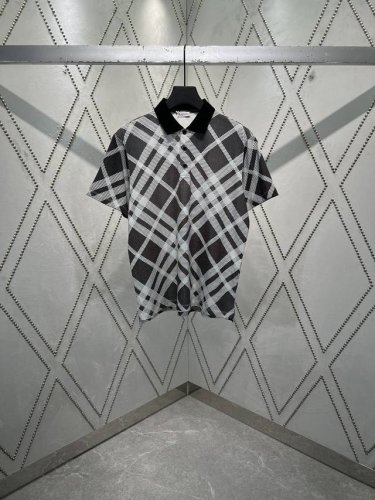 巴宝莉 25Ss新款格纹套头修身短袖polo衫，高版本！ 码数：S.M.L.Xl.Xxl.