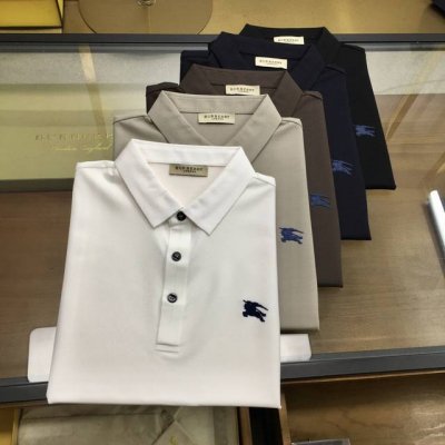 新品 Burber..Y 高端polo 2025Ss春夏新品 Go 时尚休闲翻领T恤，甄选优质天丝凉爽面料，无痕切割工艺，胸前密针精致Logo设计标识，客供订织