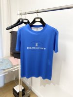 brunello Cucinelli、2025新品短袖T恤，帅气时尚，胸前顶级印花字母图案Logo，简约百搭款。面料棉 不仅挺括，保持潮流的廓形，又穿着舒适，纱