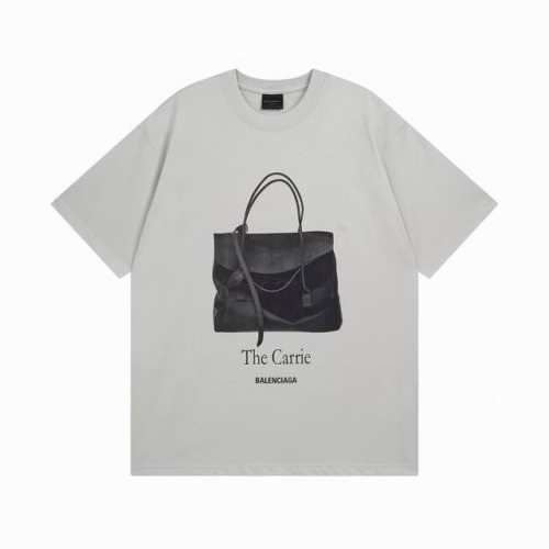 balenciaga 巴黎世家2025 Ss 手提包前后直喷印花短袖T恤 本市场No.1的质量 真正天花板品质 全部原版开发注意细节图 避免被盗图商家混发 正确