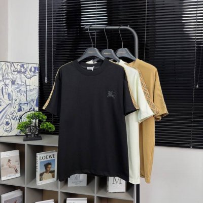 burberry 款号：B624#博柏利新款小战马织带刺绣短袖官网新款 面料- 采用320克双股精梳棉面料.索罗纳螺纹订织订染国标一级面料 工艺：采用日本进口