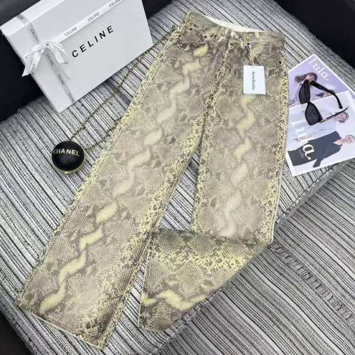 强烈推荐 25年早春夏系列 Acn*新款蛇皮印花牛仔直筒裤 32.34.36