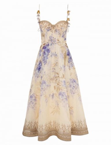 Soft Lilac Whispers Romance, Like Twilight Over provence Gardens. Delicate Strap