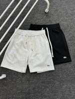 lacoste 鳄鱼 经典简约刺绣贴布小标男女情侣款短裤 高品质300克高克重华棉面料，亲肤透气不起球，刺绣Logo点缀，时尚又个性，超级洋气的一款，强烈推荐单
