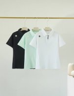Descente迪桑特运动女士吸湿排汗短袖polo衫夏季Ds迪桑特翻女款领短袖翻领polo衫！日常通勤，经典polo翻领设计，经典方格刺绣，做工精细，吸湿排汗！