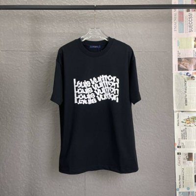 A55 louis Vuitton路易威登Lv 300高克重 绒面发泡工艺 宽松版型 男女同款短袖 独家专供新款原单休闲短袖 高端定制 高版本 时尚百搭爆款 进