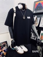 bape Summer Camp猿人头百变字母重工艺印花圆领短袖 高版本 猿人形象 增添潮流 让你成为最靓仔 官网发售款 超级推荐 超人气单品 260克优质高织