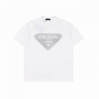prada普拉达 经典款阴影三角标刺绣短袖 尺码Xs-Xl