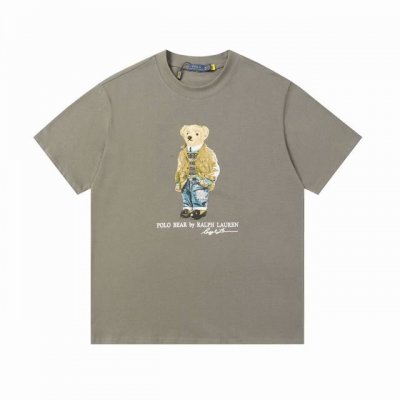 拉夫劳伦Ralph Lauren经典小熊印花圆领基础短袖 270克 双纱面料 定织定染螺纹 原版贴纸 扫码可进官网 大版型宽松有型 最大可穿210斤 颜色 黑色