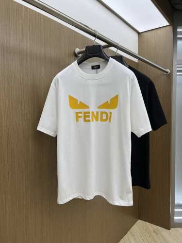 Fd 独家首发 2025早春最新品，专柜同步有售，原单狠货，时尚休闲圆领短袖T恤，上身舒适！吸睛而有亮点，采用进口原版面料，顶级印花刺绣工艺字母图案Logo，简