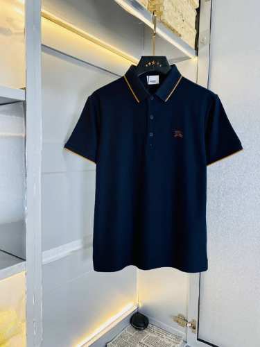 穿200斤巴宝莉Burberry 原单品质 2025最新款衣服 男装翻领短袖 精选专柜订制顶级朱地丝光棉进口面料 所有细节做工完美1比1复刻 还原正品百分百 原