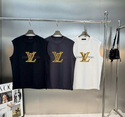 驴牌*2025S新品冰棉背心夏天色彩系-胸前品牌Logo印花图案.立体烫画设计.层叠工艺.色彩丰富多彩.时尚百搭款！采用240G冰棉面料棉 不仅挺括，保持潮流的