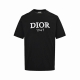 本地自取：160 dior/迪奥 25Ss 刺绣徽标字母短袖 260克紧密平纹双纱大白面料，配套1*1罗纹胸前1947标志刺绣采用进口机字母立体绣，字母清晰且线