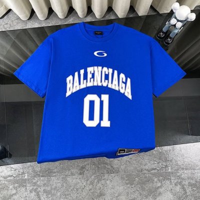 balenciaga巴黎世家2025新款 复古篮球 T恤印花Logo圆领短袖 面料: 300重磅纯棉，随意对比 采用特定重磅32S精棉平纹针织面料，300克重；
