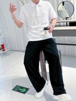 Moncler2025Ss夏季新款 Logo男士翻领Polo衫！经典商务男款，高端男装的天花板级别的商务男款！简约时尚大气不失优雅，单穿内搭体面过人，品质控 细