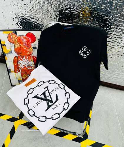 Lv Louis Vuitton 路易威登圆领短袖T恤966 本市场No.1的质量 真正天花板品质 全部原版开发注意细节图 避免被盗图商家混发 正确300G定染