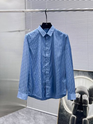 迪奥 Dior 2025Ss新款长袖 衬衫 衬衣 高端版本 专柜定制面料 透气舒适度高 细节无可挑剔 品牌元素设计理念 体现高品质 手感细腻柔软 呈现休闲裁剪
