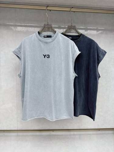 y3 春夏新款背心，采用优质棉质面料，洗水工艺，字母Logo图案采用植绒发泡工艺，款式简洁，工艺新颖有质感，时尚百搭的必备单品！宽松版型 码数M-Xxl