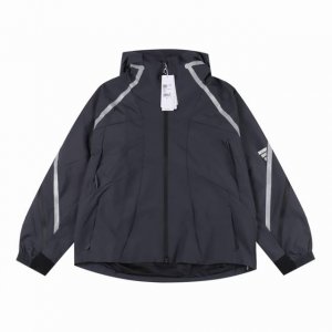 Adidas 阿迪达斯 24Fw Fos反光线条冲锋衣外衣 Gali 李佳隆，各路主理人上身同款，机能风冲锋衣外套，Fos先锋运动系列反光夹克，沉稳中透着犀利，